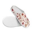 thumbnail image 3 of JUNZAN Gingerbread Holiday Sweets Print Cozy Slippers for Men& Women,Fuzzy Slip-on Slippers TPR Sole Slippers Plush Lining House Shoes for Indoor & Outdoor-8, 3 of 7