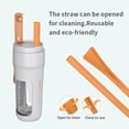 thumbnail image 4 of Portable Blender, One-handed Drinking Mini Blender for Shakes and Smoothies, 11.5 oz Personal Blender with Rechargeable USB, Made with BPA-Free Material Portable Juicer, Cream White, 4 of 7