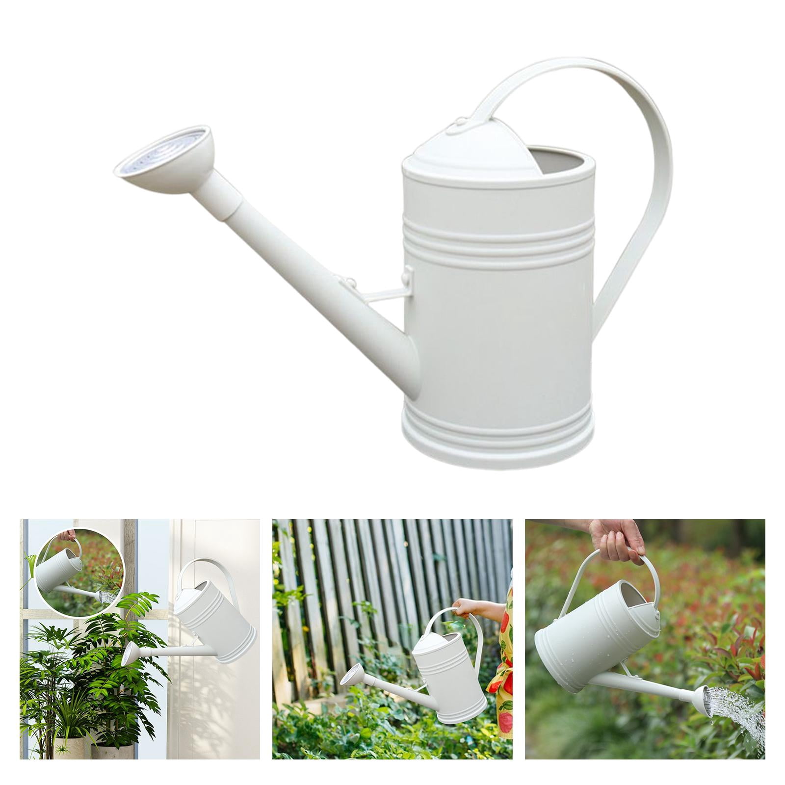Watering Can for Indoor Plants with Detachable Sprinkle Head for House Plants White