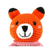 Hand Crochet Stuff Toy 11 Inches Lively Orange Fox Foxxie Plushy