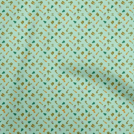 oneOone Viscose Chiffon Light Mint Green Fabric Christmas Sewing Craft Projects Fabric Prints By Yard 42 Inch Wide