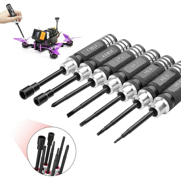 7PCS Hex Screw Driver Tool Creative Metal Metric Hex Driver Screwdriver Set