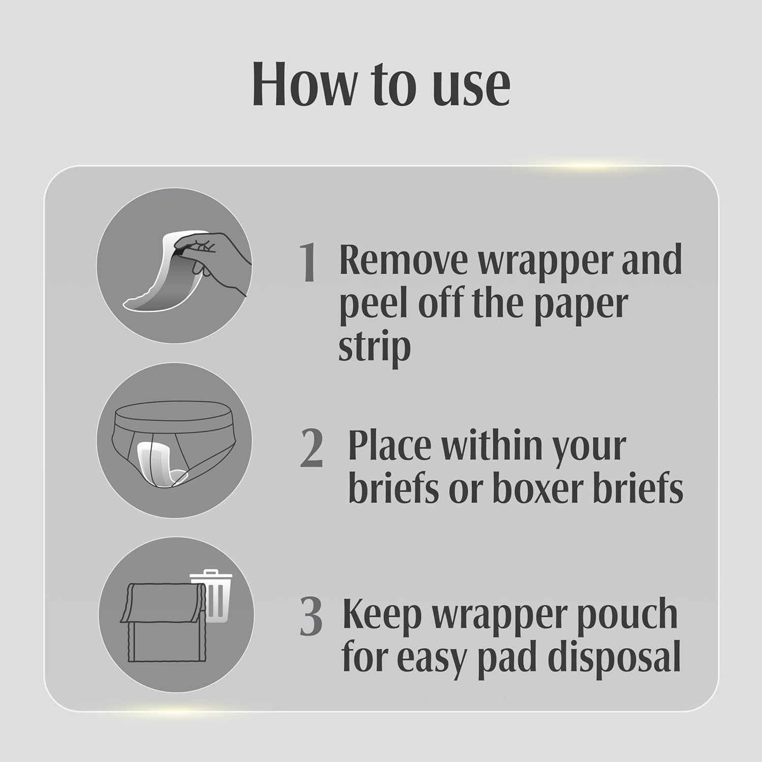 Depend Incontinence Shields for Men - Pack of 58