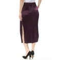thumbnail image 2 of DKNY $149 Womens New 1057 Maroon Pleated Slitted Tea-Length Pencil Skirt XS B+B, 2 of 2