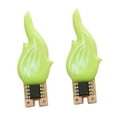 thumbnail image 4 of 2 uds luces de llama Mini lámparas decorativas prácticas multiusos de luz nocturna candelabros Verde, 4 of 8