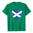 thumbnail image 3 of Graphic Tees for Women T-Shirts Scottish Flag Print Short Sleeve Crew Neck Tee Top for Women Casual Fashion and Patriotic Scotland Apparel Green XXL, 3 of 3