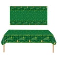 thumbnail image 4 of Chmadoxn St Patricks Day Tablecloth, St. Patrick's Day Green Check Party Tableware Disposable Table Cloth (107.9x53.9 inch), 4 of 9