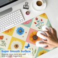 thumbnail image 4 of Long Mouse Pads for Desk,Pioneer Flower Floral Print Pattern Desk Mats on Top Of Desks, Desk Mouse Pad Extra Large with 3mm Non-Slip Base and Stitched Edge for Gaming,Office,Work,Home 35.4"x15.7", 4 of 6