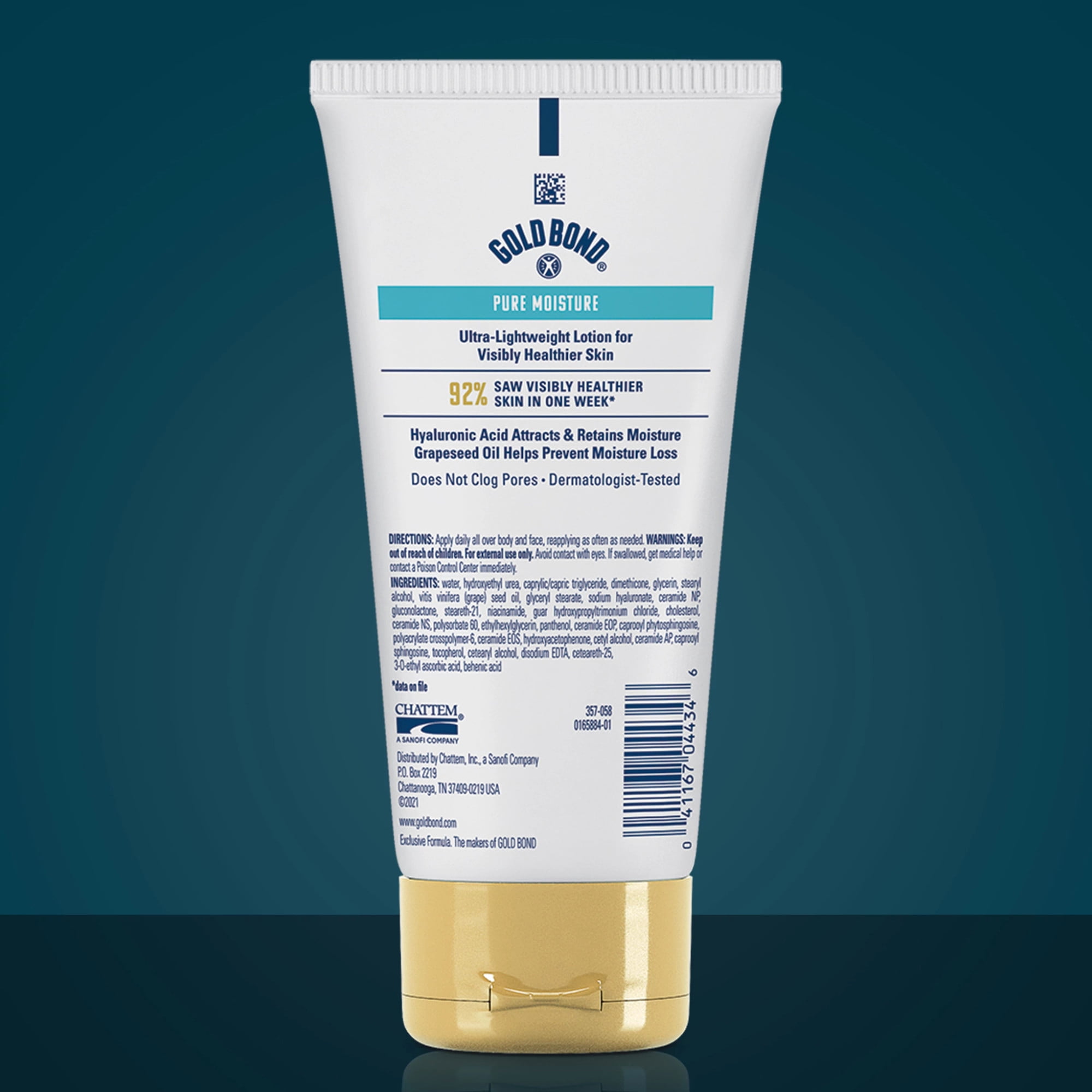 Gold Bond Pure Moisture Lotion, 5.5 oz., Ultra-Lightweight Daily Body and Face Lotion