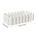 thumbnail image 3 of Planter Boxes Classic Picket Fence Flower Pot Rectangular Planters Window Box Design for Indoor Outdoor Plants (26*12Cm), 3 of 6