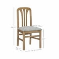 thumbnail image 6 of Linon Pamela Dining Chair - Natural, 6 of 8