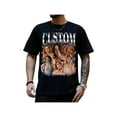 thumbnail image 1 of Custom Photo Bootleg Rap Shirt with Girlfriend's Face for Boyfriend - Vintage Graphic Shirt for Men, 1 of 7