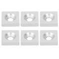 thumbnail image 2 of 10Pcs Carré Plaque de Roulement Rondelle Argent Alliage d'Aluminium Couvercle Attaches Accessoires3030 Simple Trou, 2 of 14