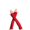 thumbnail image 4 of Guantes sin dedos Cateissary para niñas Vino rojo 10Conjunto, 4 of 6