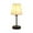 Black, variant on xaoyunyn Vintage Bedside Table Lamp with Fabric Shade for Bedroom,Living Room,Children's Room,College Dormitory Soft Eye Caring Light,