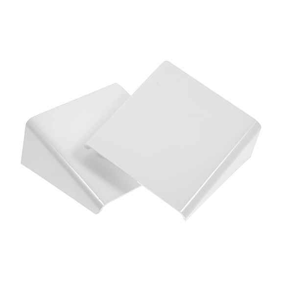 XIBUFE 2Pcs No Drill Wall Mount Shelf for Security Cameras Routers Baby Monitors Adhesive Floating Shelves for Home Office Bedroom Bathroom Decor Plastic Adhesive Shelf