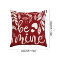 thumbnail image 3 of V-alentine's Day Themed Pillow Cover Heart And Floral Print Sofa Decorative Pillowcase Holiday Decoration, 3 of 6
