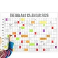 thumbnail image 2 of The Big A Calendar Full-Year Wall Calendar, 1 Pc 2026 Dry-Erase Includes 1 Marker & 100 Labels Lightweight, Easy to Hang Yearly Calendar Year at a Glance Plan Big Goals & Adventures, 4x3 Feet,Gray, 2 of 7