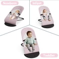 thumbnail image 4 of Asiento hamaca portátil para bebés Mommyhug de 0 a 18 meses con 3 modos, color rosa, 4 of 6