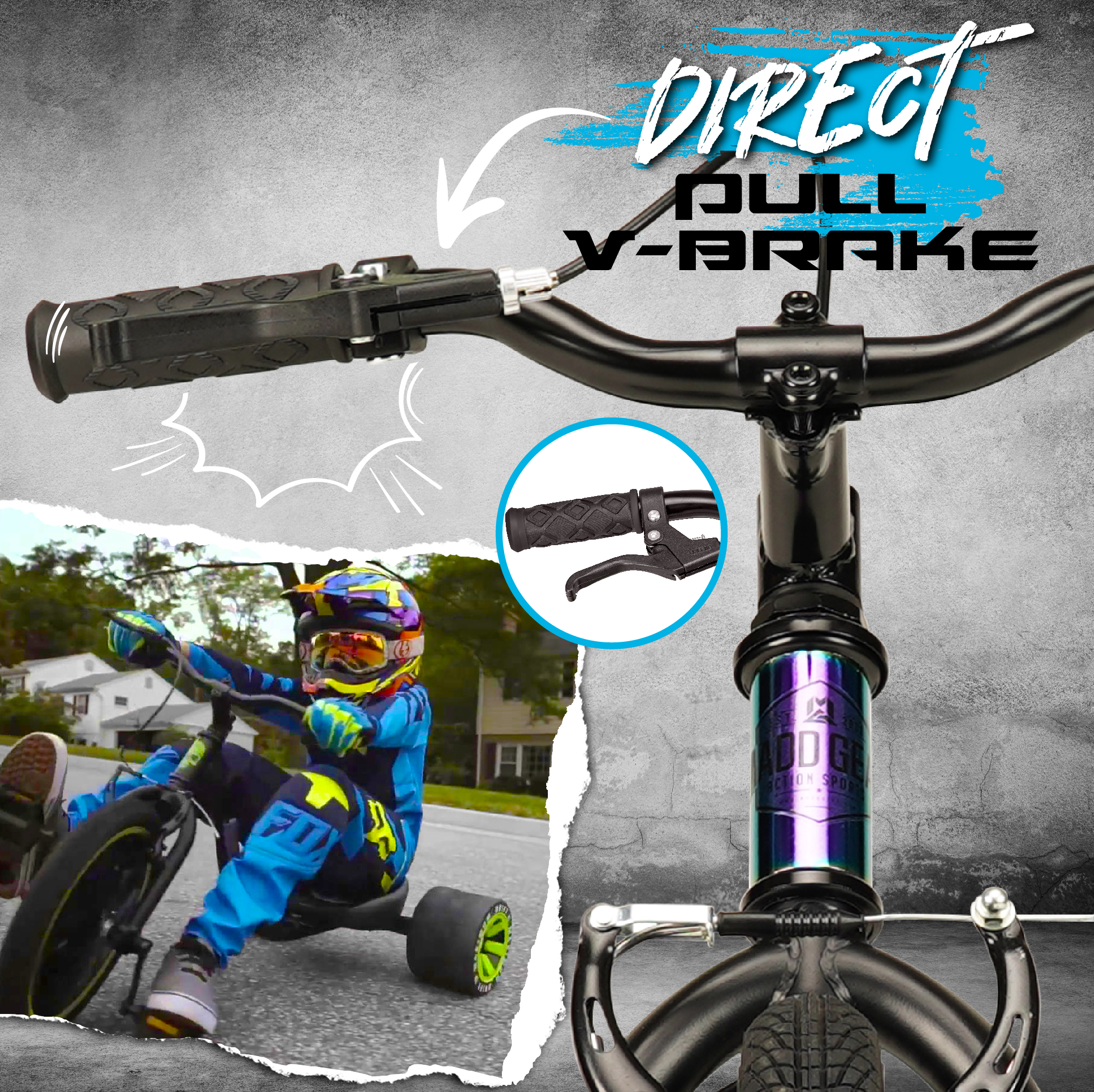 Madd Gear Drift Trike - Strong Steel Frame Tricycle