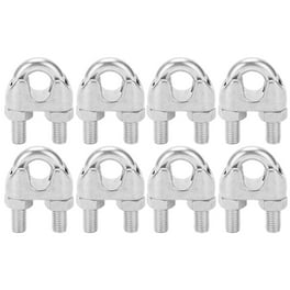 YOUNTHYE 20PCS 5/16 Inch M8 Stainless Steel Wire Rope Cable Clip Clamps