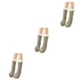 thumbnail image 3 of Jumpingount Paquete de 4 calcetines altos de invierno JK sobre la rodilla antideslizante estilo pijo calcetín largo cálido botas calcetería para Type1 NO1, 3 of 6