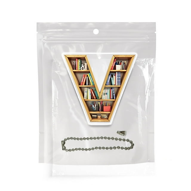 Llavero Acrílico con 26 Letras Del Alfabeto. Diseño de Estantería Colorido para Llaves, Bolsos y Espejos de Coche. Accesorio Decorativo Duradero.