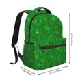 thumbnail image 2 of Balery Green Glitter Mochila Escolar Impresa, Mochila Ligera para Viajes Casual, Mochila Duradera y Cómoda Multifuncional, Mochila para Laptop-One Size, 2 of 5