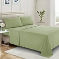 thumbnail image 1 of 300 Thread Count 100% Egyptian Cotton 4-Piece Bed Sheet Set (1 Flat, 1 Fitted Sheet, 2 Pillow Covers) 27 Inches Deep Pocket Solid, 1 of 6