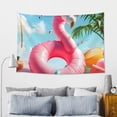 thumbnail image 5 of Xecao Tropical Flamingo Pool Float Print Tapestry, Wall Hanging Room Funny Decor, Backdrop Room Decor for Bedroom Living Room dormitory, 5 of 8