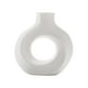 thumbnail image 4 of Florero de cerámica Decoración moderna para el hogar, Floreros redondos mate Estilo nórdico minimalista para boda Cena Mesa Fiesta Sala de estar Blanco BLESIY Jarrón de ceramica, 4 of 8
