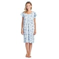 thumbnail image 5 of Casual Nights Women's Flowery Short Sleeve Nightgown, 5 of 5
