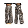 thumbnail image 2 of Michellecmm Women's Wide Leg Camo Pants Lightweight Elastic Waist Camouflage Print Loose Pants Trousers, 2 of 8
