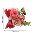 thumbnail image 3 of ReTeiv Artificial Flowers for Decoration Wrist Corsage Bracelet, Prom Wrist Flower, Prom Colorful Rose Decoration, Colorful Flower Wristband, Suitable For Wedding Anniversary Prom Party Artificial, 3 of 3