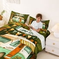 thumbnail image 3 of Catabedysis Retro Camper Bed Sheets,Camp Life Print Full Size Sheets For Boys,Multicolor,4 Pieces,1 Flat Sheet, 1 Fitted Sheet and 2 Pillowcases, 3 of 6