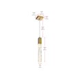 thumbnail image 2 of Elegant Lighting Aurora 5 inch Pendant in Satin Gold, 2 of 9