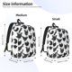 thumbnail image 2 of Disketp Retro Rooster print Canvas Backpack Lightweight Travel Daypack Student Rucksack Laptop Backpack-, 2 of 5