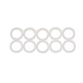 thumbnail image 2 of Russell Automotive 651208 Washer  Round; Polytetrafluoroethylene; 1/2 Inch Inside Diameter; Set of Ten, 2 of 4