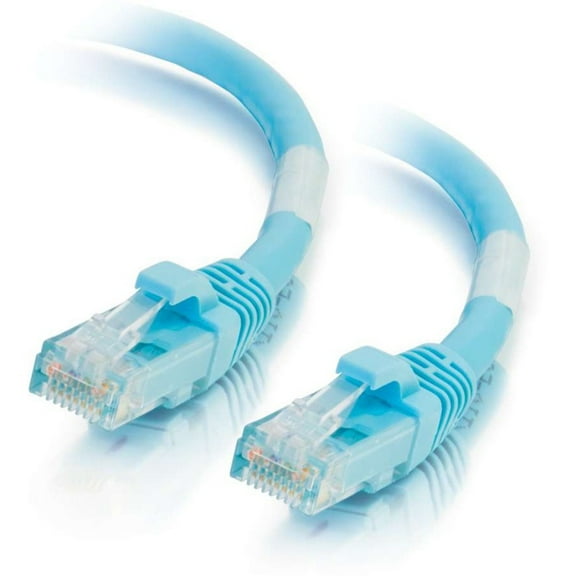 C2G 75ft Cat6a Snagless Unshielded (UTP) Network Patch Ethernet Cable-Aqua