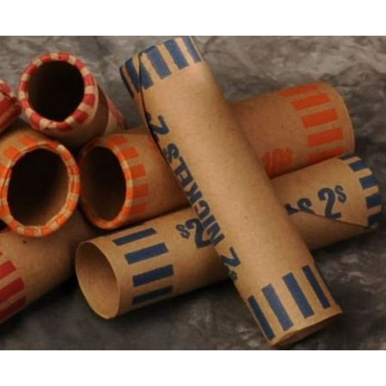  Coin-Tainer Assorted Quarter, Dimes, Nickels, Pennies, Coin  Wrappers, Pack of 36 : Coin Roll Wrappers : Office Products