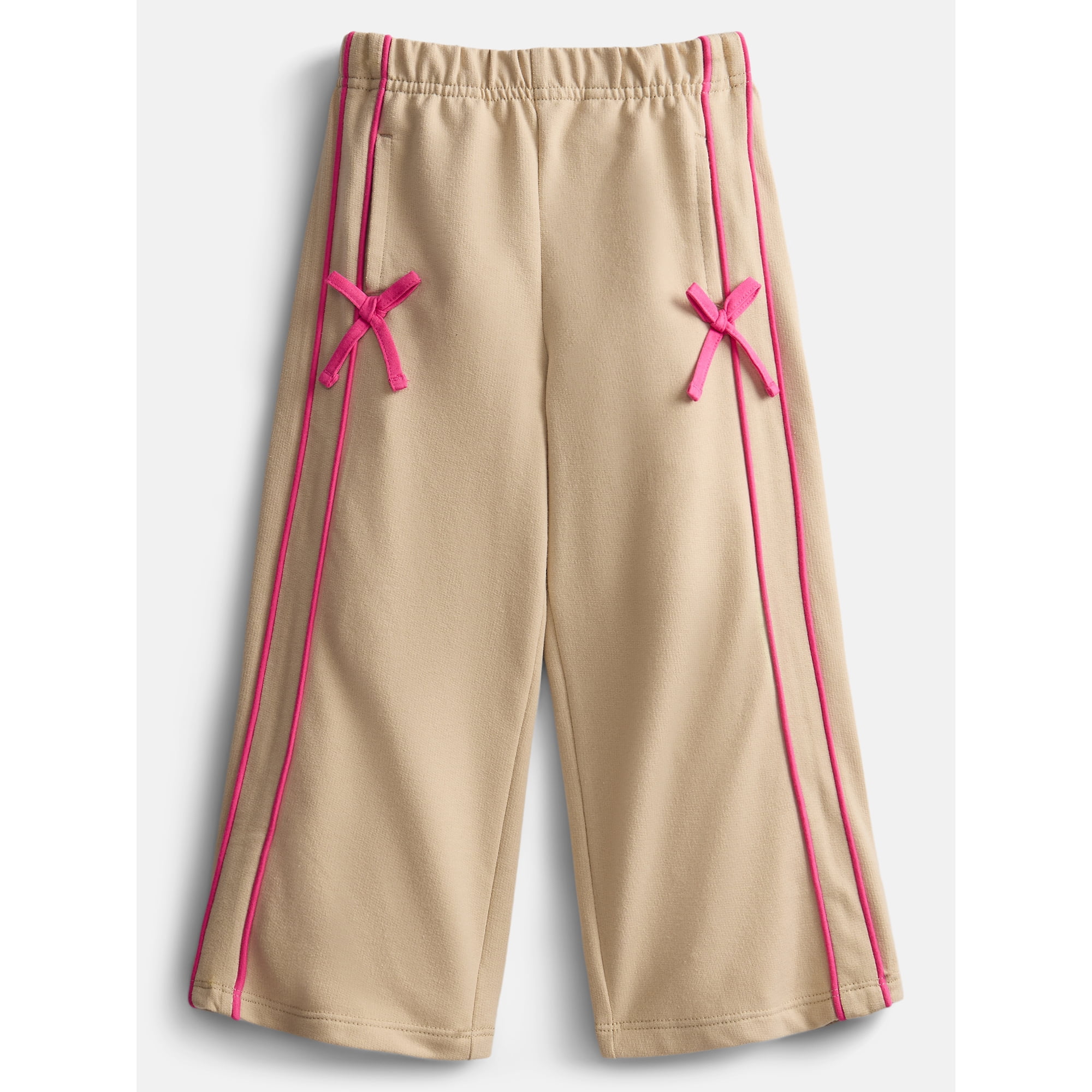 Wonder Nation Toddler Girls Track Pants with Bows, Sizes 18M-5T