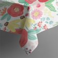 thumbnail image 5 of Pioneer Flower Floral Print Pattern Square Tablecloth,Waterproof Square Table Cover,Wipeable Spillproof Washable Table Cover for Home Kitchen Party Decor 52"x52"(132x132cm), 5 of 6