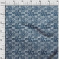 thumbnail image 2 of oneOone Cotton Cambric Dark Navy Blue2 Fabric Geometric African Fabric For Sewing Printed Craft Fabric By The Yard 56 Inch Wide, 2 of 4
