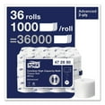 thumbnail image 4 of Tork 472880 Advanced 2-Ply Coreless High Capacity Bath Tissue - White (36/Carton), 4 of 10