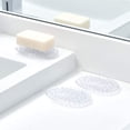 thumbnail image 2 of iDesign Plastic Soap Dish, Soap Saver, and Kitchen Sponge Holder - Set of 3, 0.75” x 3.25” x 4.75”, Clear, 2 of 6