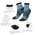 thumbnail image 4 of Honeii Majestic Deer Mountain Lake Print Comfortable Adult Crew Socks,Sport Running Calf Socks,for Daily Wear, Sports, and Casual Outfits, 4 of 6