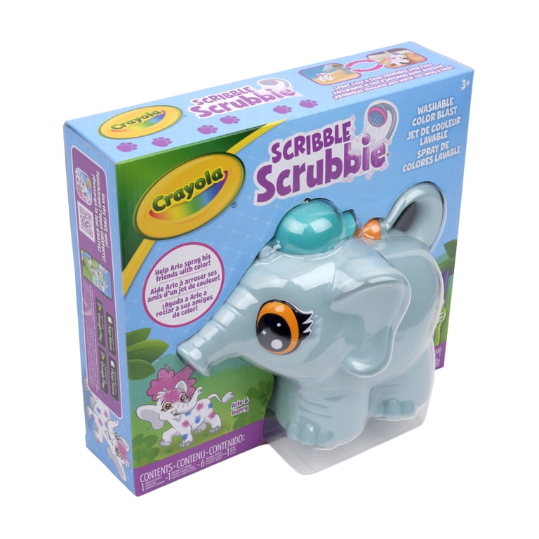 Crayola Scribble Scrubbie Pets Color Blast, Jumbo Elephant Toy