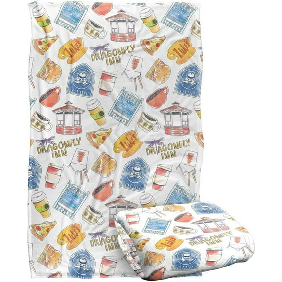 Gilmore Girls Blanket, 50"x60" Dragonfly Inn and Lukes Silky Touch Super Soft Throw Blanket 05