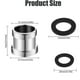 thumbnail image 2 of 2 Pieces 22/24mm Male To Male Faucet Adapter, 22mm Male To Male Npt Thread, Suitable For Kitchen Aerator Water Filter, 2 of 5