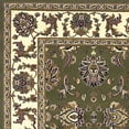 thumbnail image 2 of 3'x5' Green Ivory Machine Woven Floral Traditional Indoor Area Rug, 2 of 3